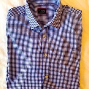 UNTUCKit Blue & Purple Plaid Button Down…Size XL - Extra Large …like new